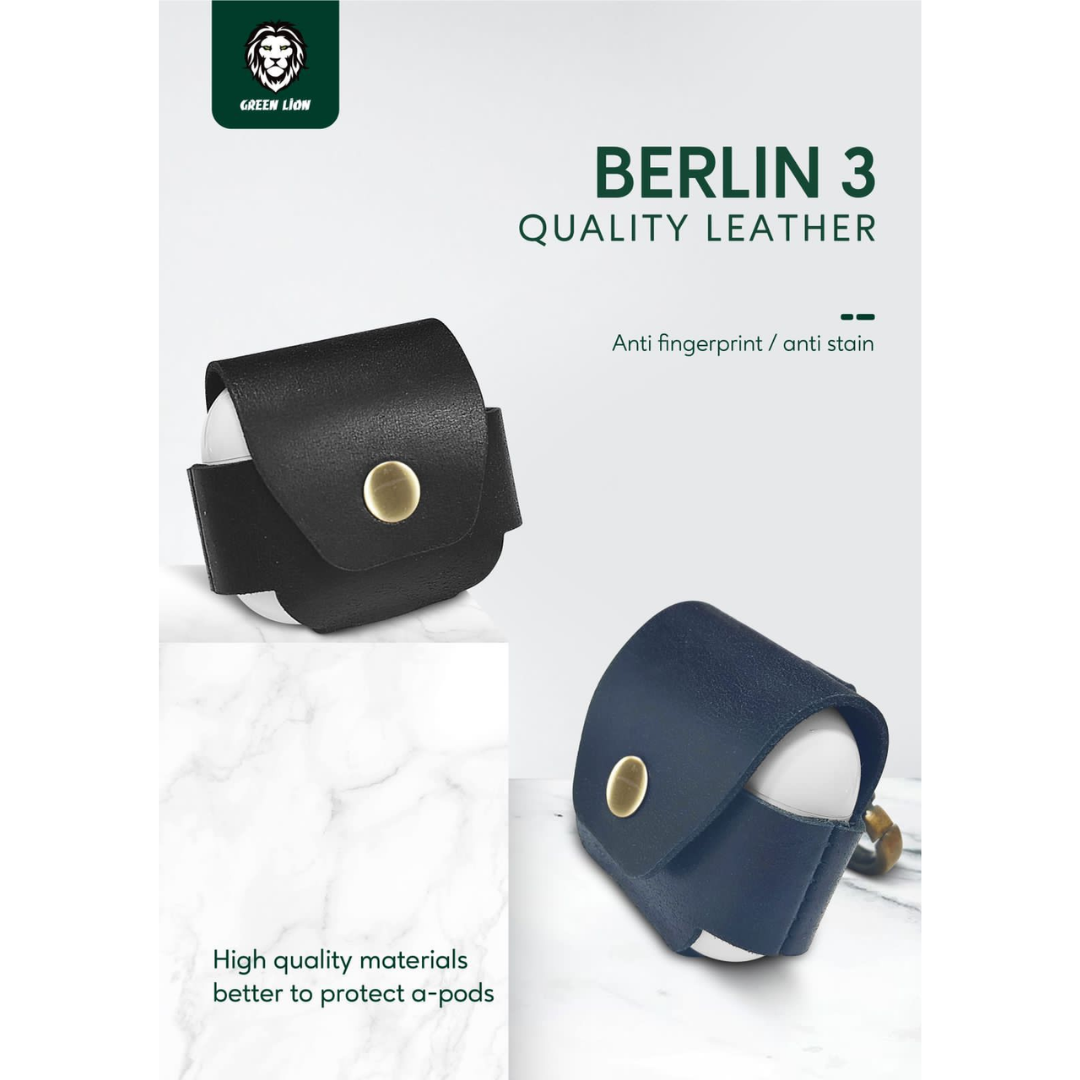 Buy Green Lion Berlin Leather Case For Airpods 3 – Blue Online in UAE