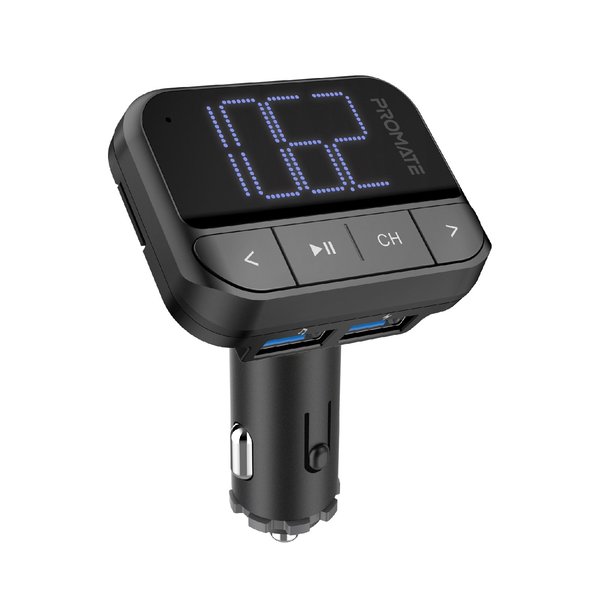 PROMATE IN-CAR FM TRANSMITTER WITH DUAL USB PORTS - Asia Mobile Phone