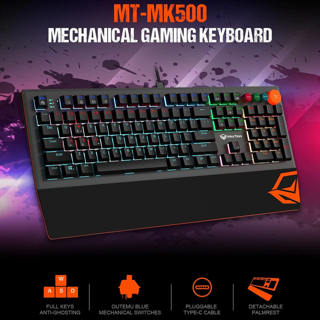 Meetion Basic Mechanical Gaming Keyboard - Asia Mobile Phone